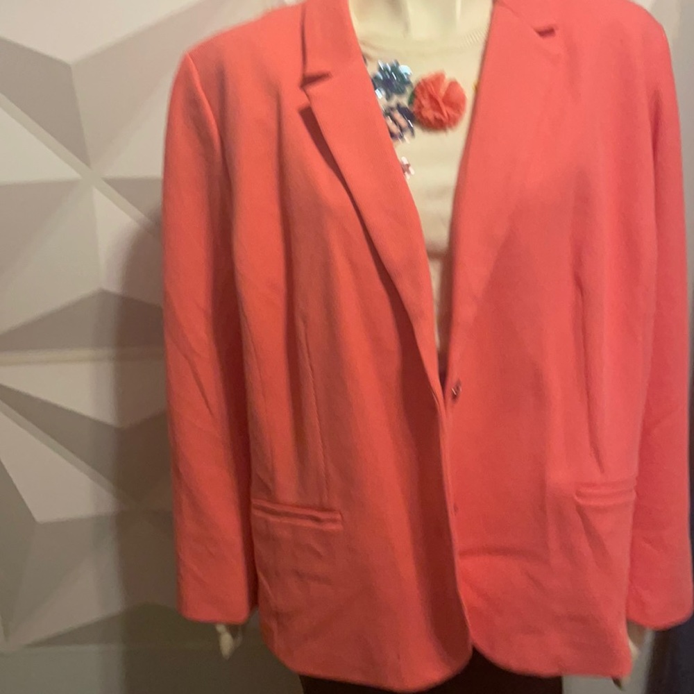 TALBOTS PEACH BLAZER 26W
